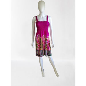 Elegant Pink Midi Dress